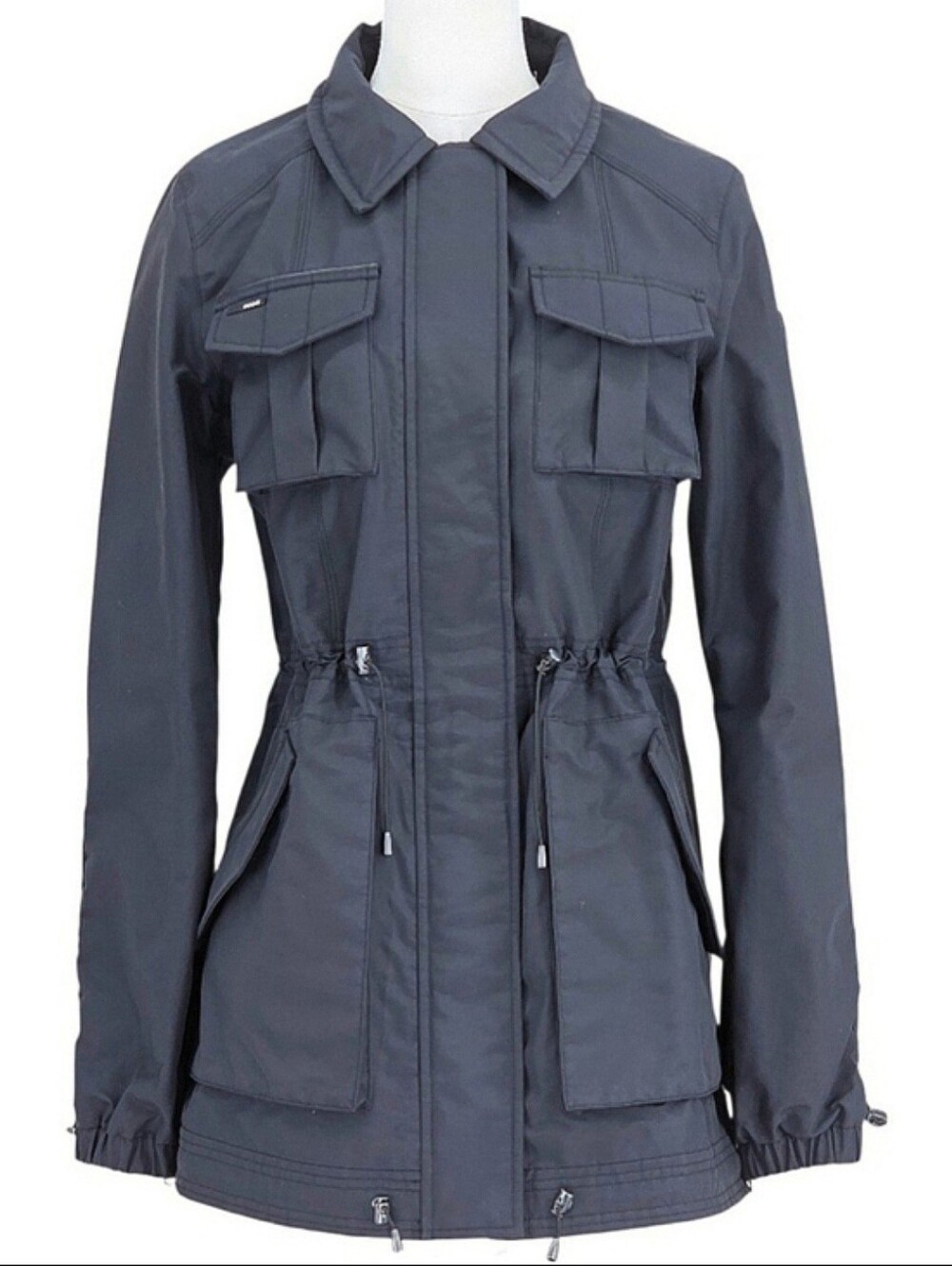 Nobis Ranger Jacket Womens L Waterproof Utility Coat Gray Technical
